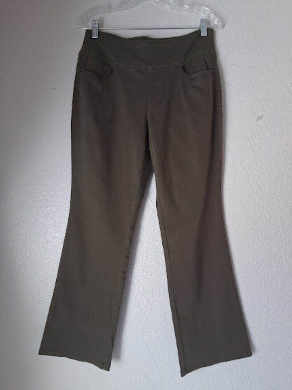 Belle by Kim Gravel women's size 10P brown/brownish green ankle pants